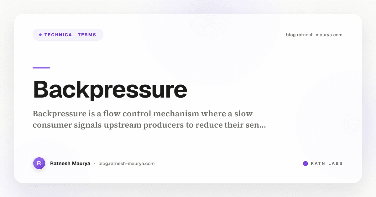 Backpressure