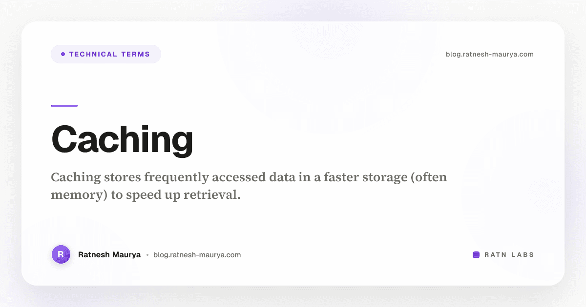 Caching