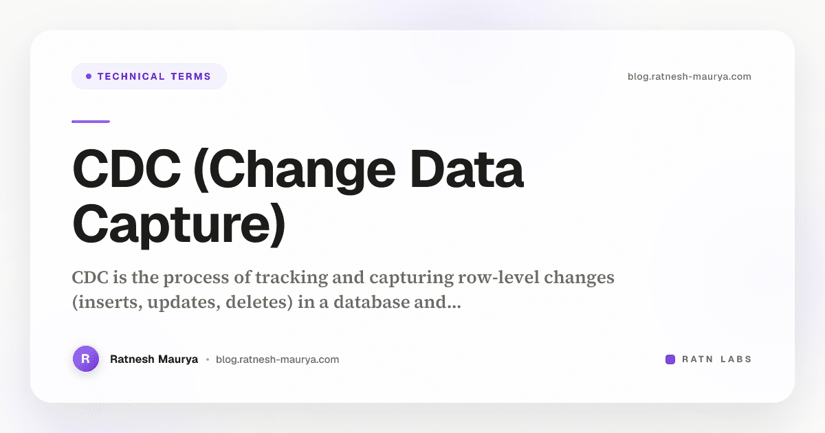 CDC (Change Data Capture)