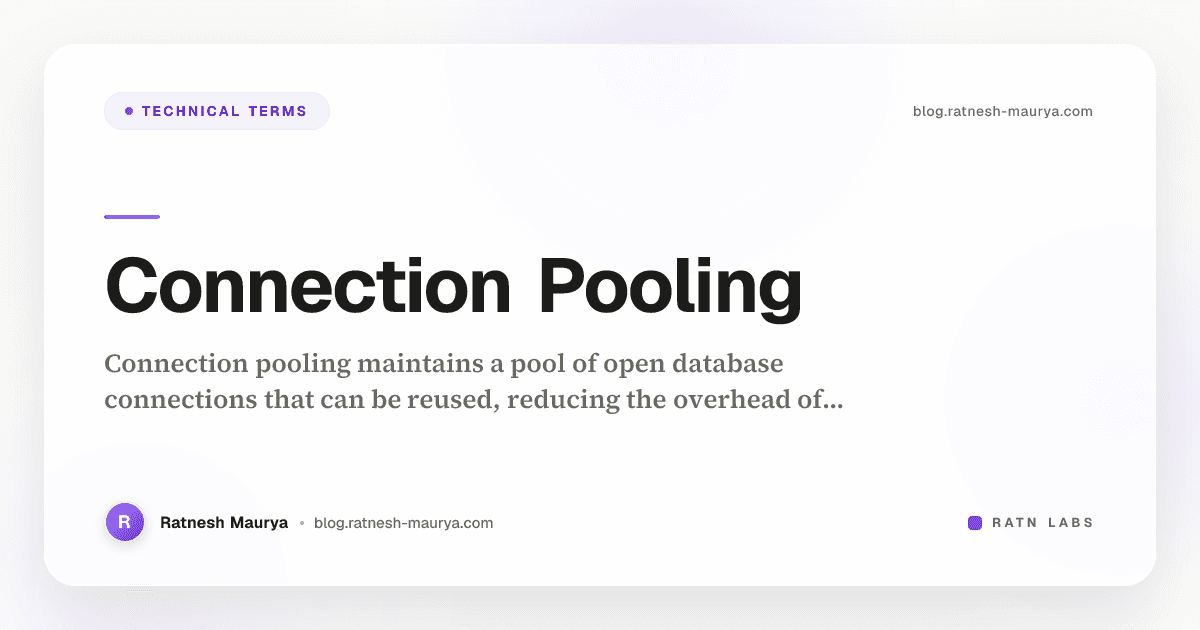 Connection Pooling