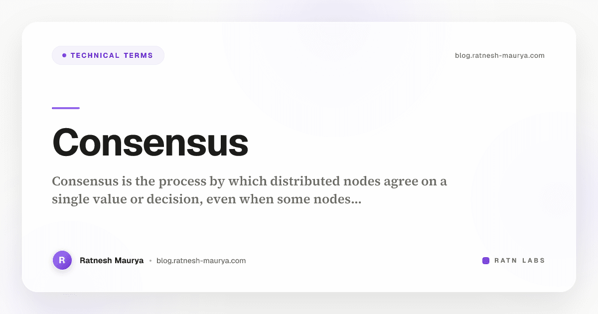 Consensus