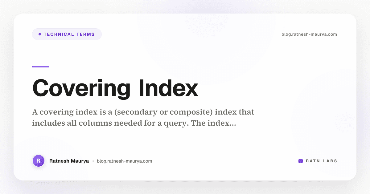 Covering Index