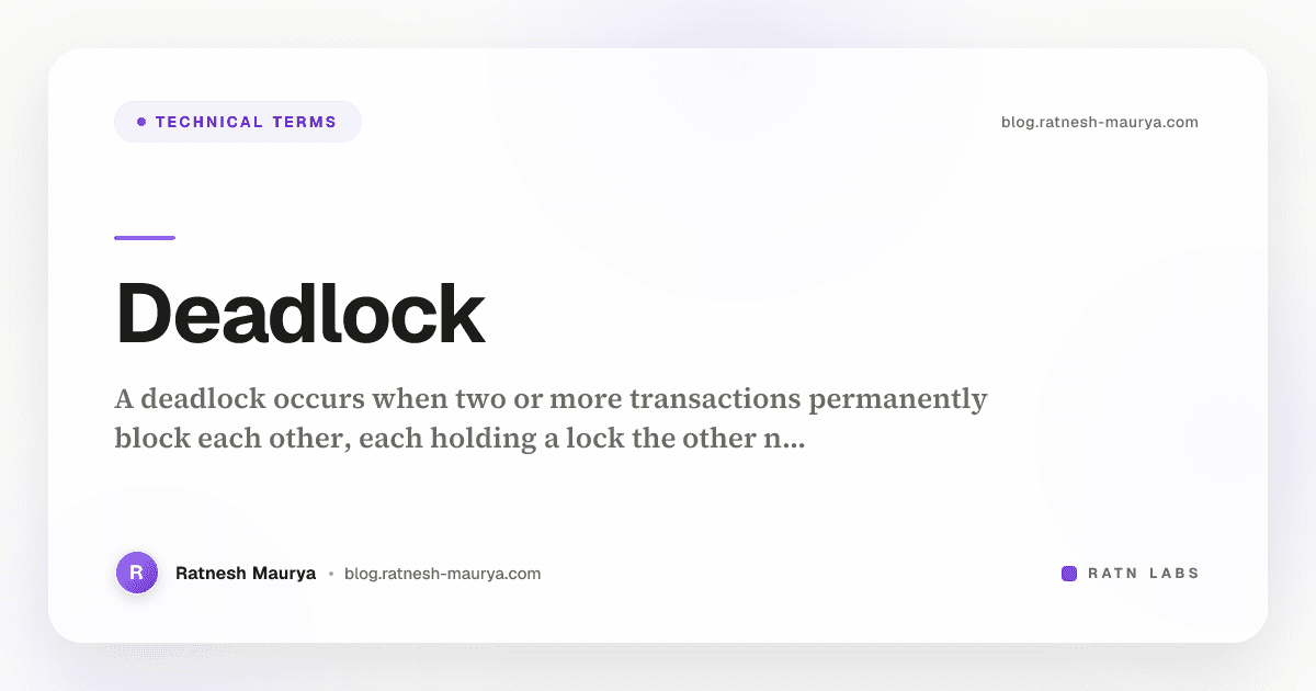 Deadlock
