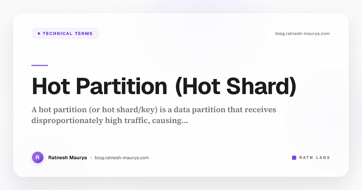 Hot Partition (Hot Shard)