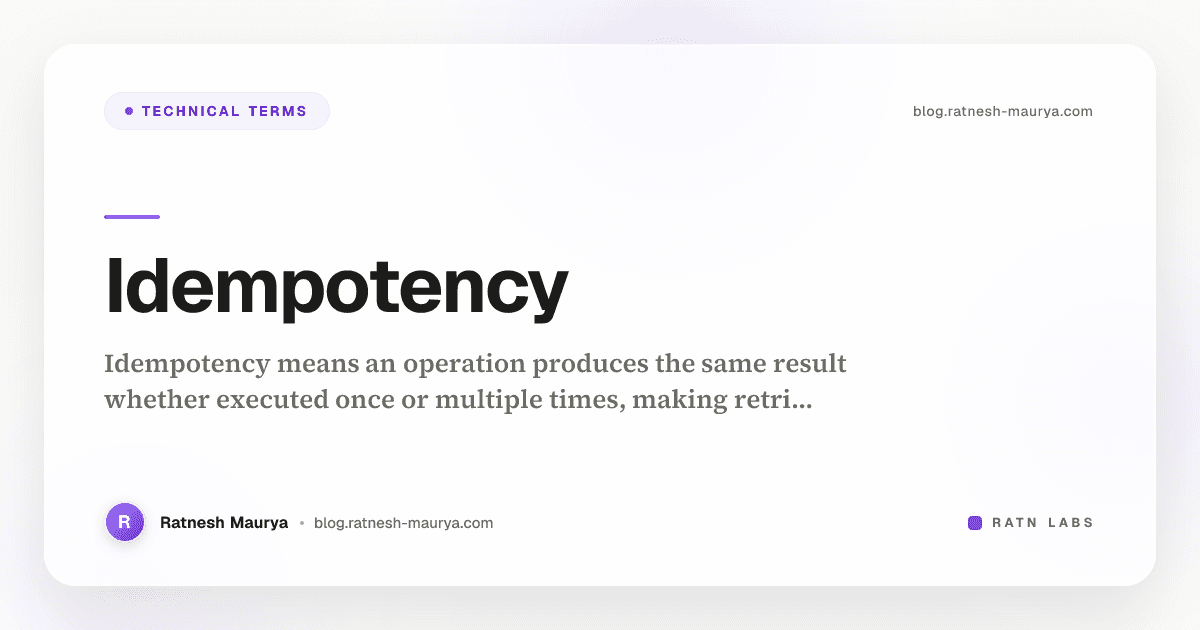 Idempotency