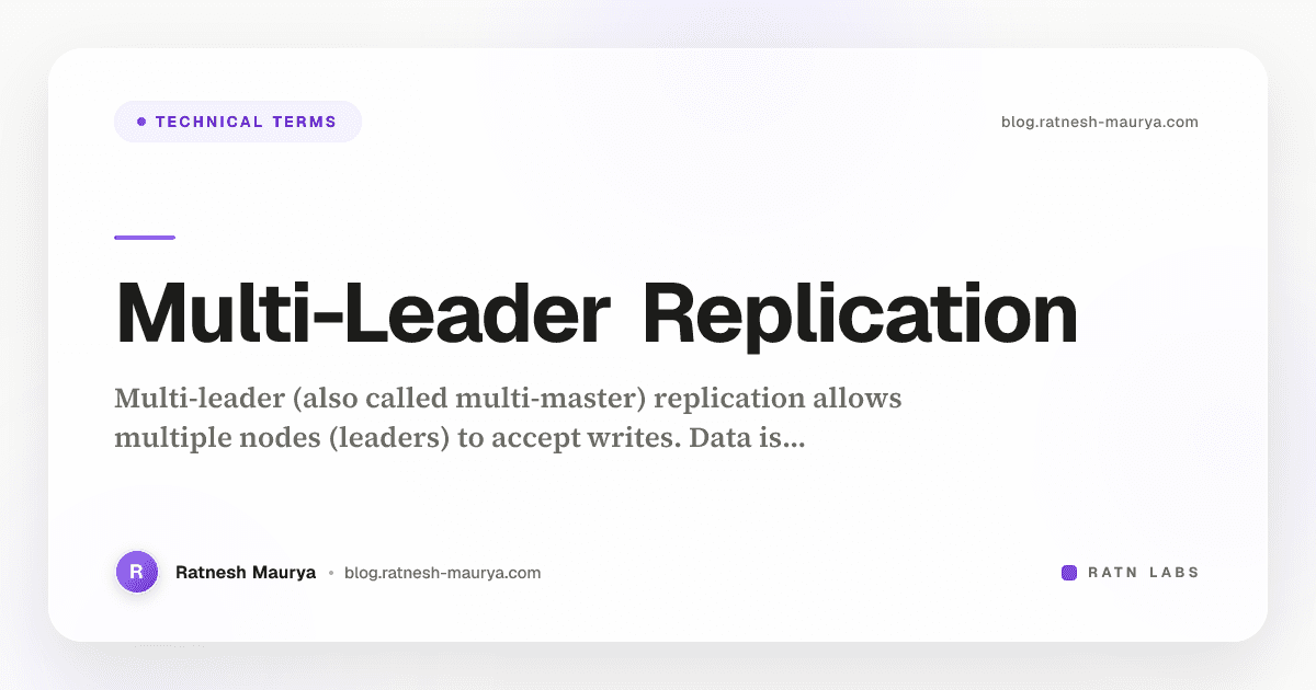 Multi-Leader Replication
