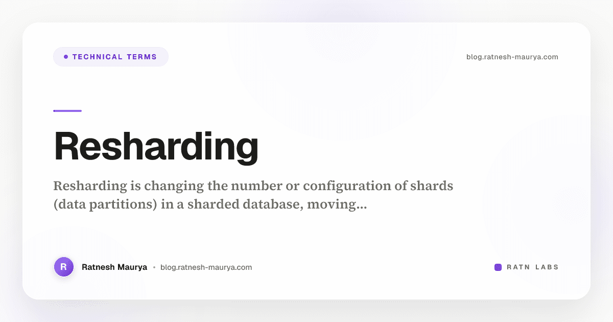 Resharding