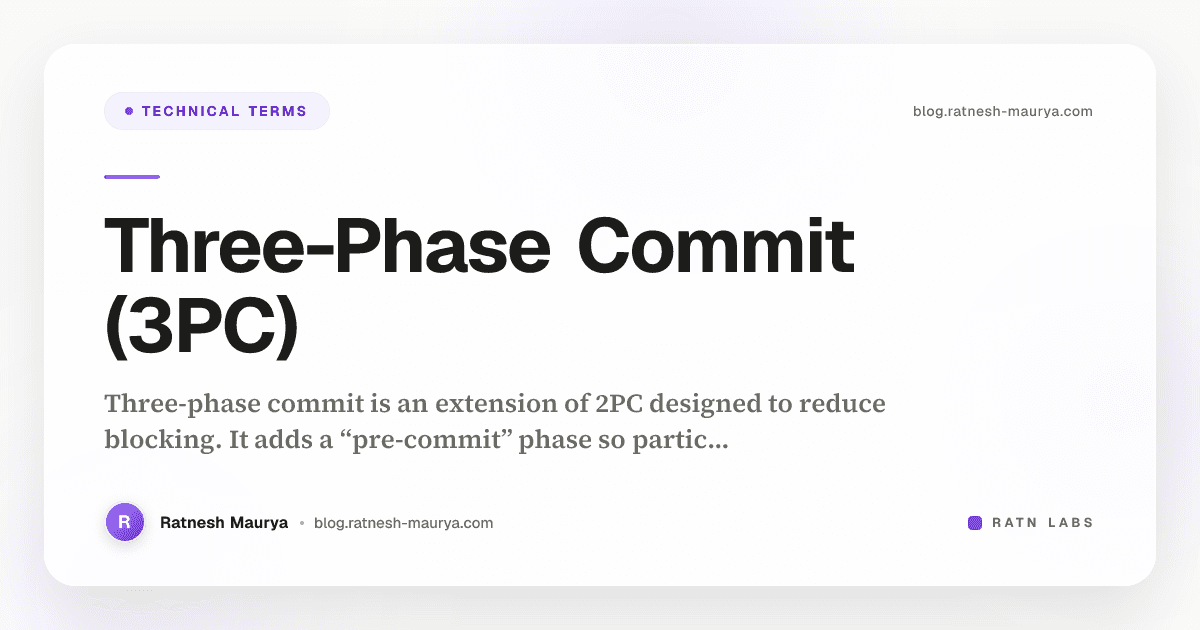 Three-Phase Commit (3PC)
