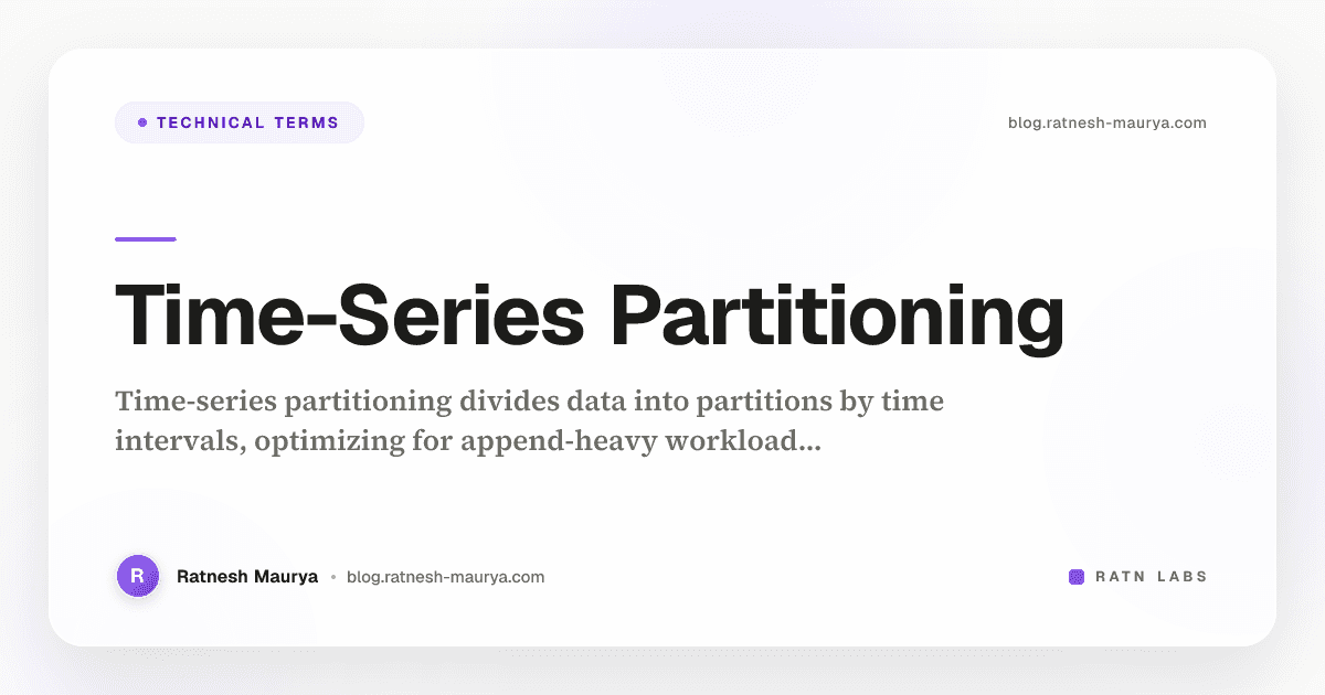 Time-Series Partitioning