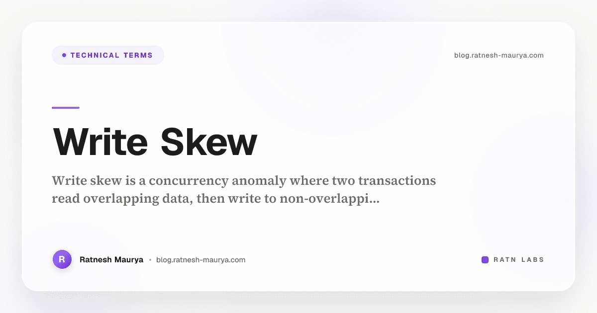 Write Skew