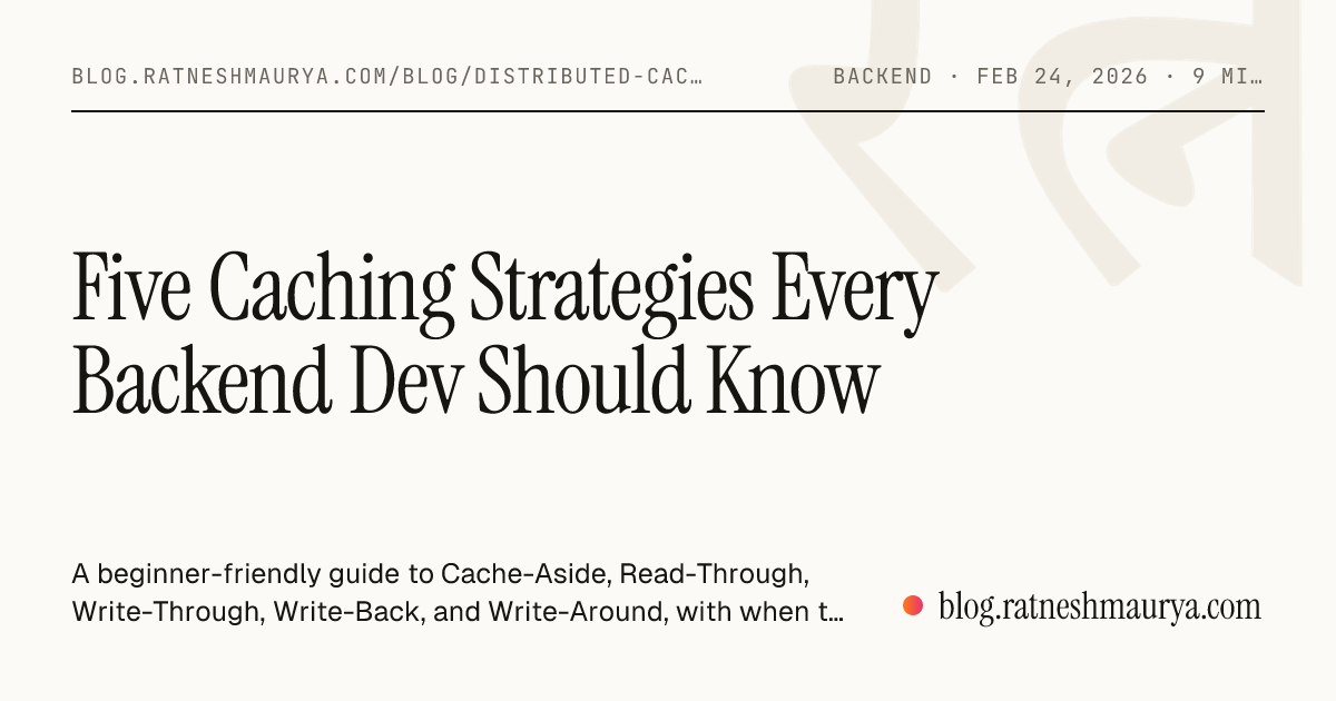 Five Caching Strategies Every Backend Dev Should Know