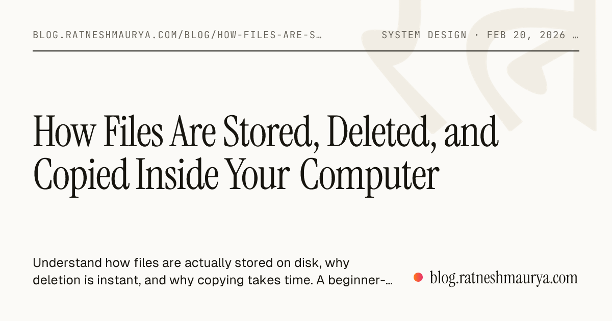 How Files Are Stored, Deleted, and Copied Inside Your Computer