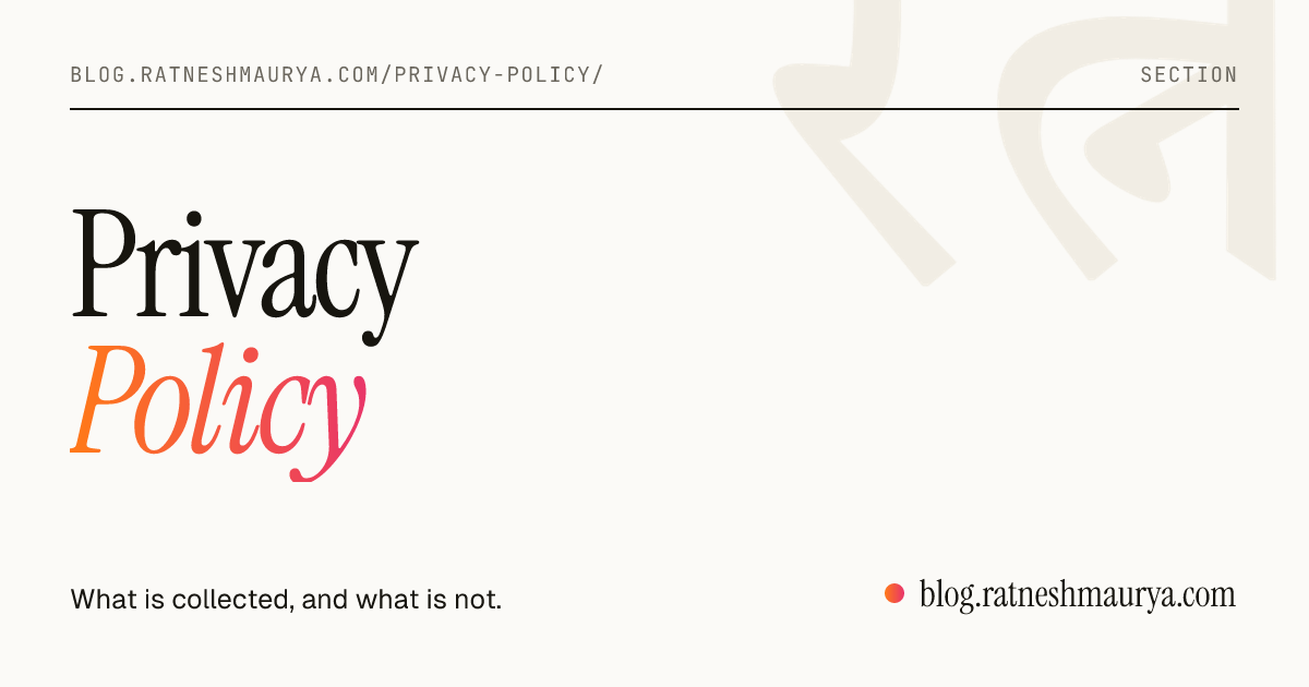 Privacy Policy — Ratn Labs