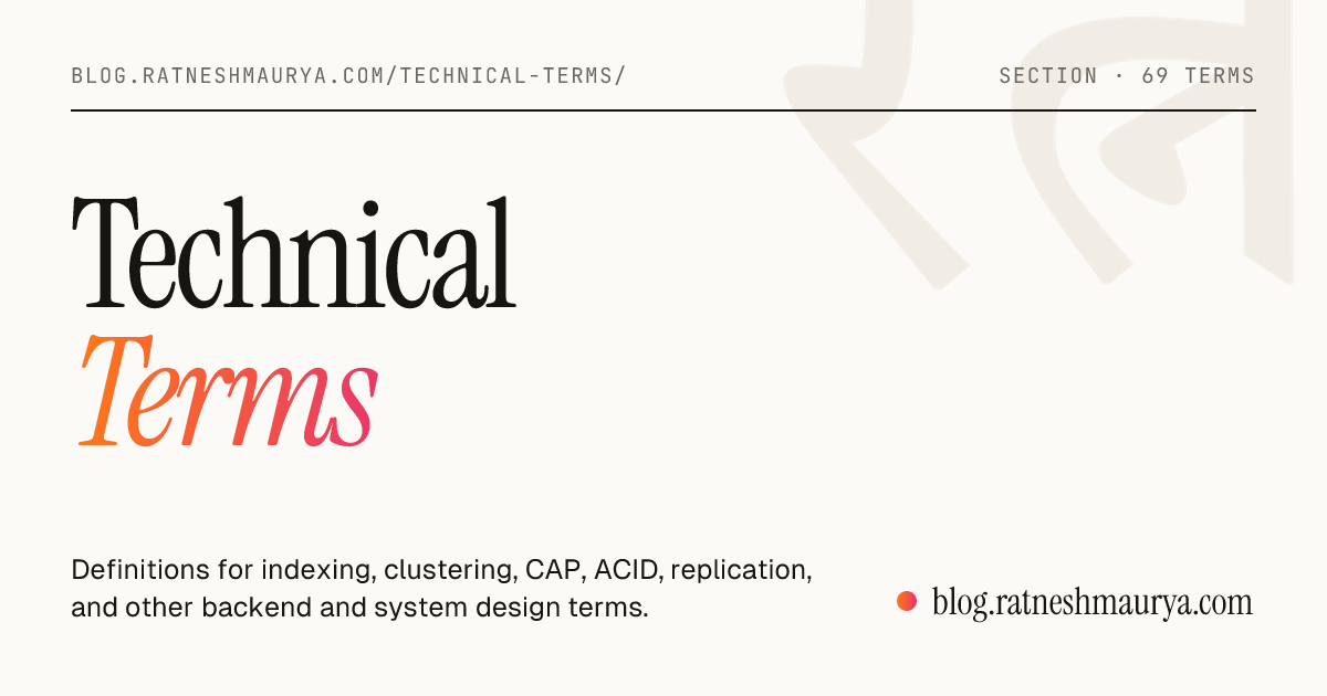 Technical Terms